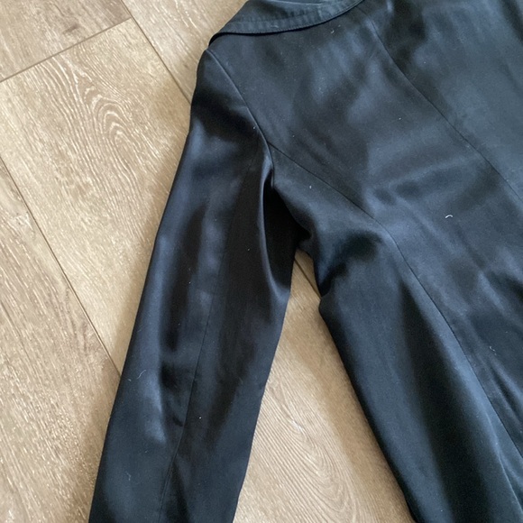 Club Monaco Trench Coat - Size M Navy - Picture 4 of 6